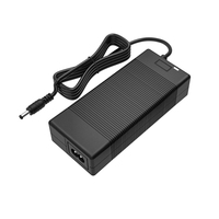 Adaptateur secteur mâle 42V 2A pour chargeur de batterie au lithium de vélo électrique 36V, chargeur de batterie de vélo électrique Escooter avec 5,5 mm x 2,1 mm/2,5 mm