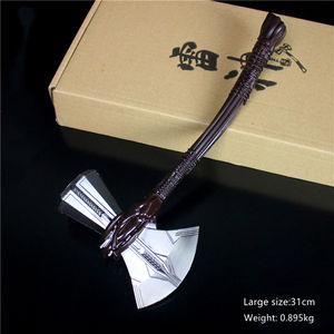 Martillo <span class=keywords><strong>de</strong></span> <span class=keywords><strong>Thor</strong></span> para Cosplay, juguete <span class=keywords><strong>de</strong></span> Metal chapado en aleación <span class=keywords><strong>de</strong></span> Zinc, decoración <span class=keywords><strong>de</strong></span> vacaciones, regalo promocional, modelo <span class=keywords><strong>de</strong></span> 31cm - Product Image 2