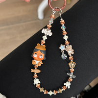 Porte-clés miniature officiel original DIY, accessoires de luxe pour téléphone portable, cordon de suspension, vente en gros
