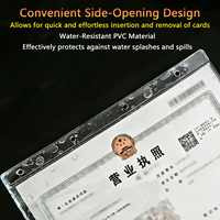 Cadre de certificat en plastique A4 transparent, support mural pour certificat, pour affichage de licence commerciale au bureau
