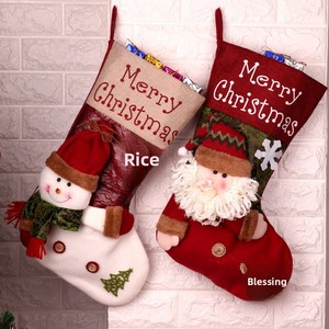Nuevas Bolsas de Regalo Navideñas JIAXUN de China, Bolsas Grandes y Pequeñas para Dulces, Decoraciones Navideñas de Tela con Dibujos Animados, Venta al Por Mayor - Product Image 1