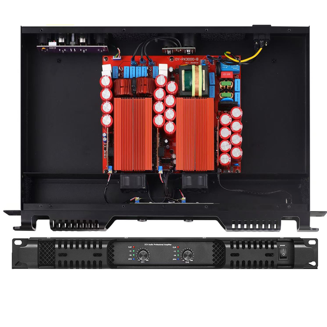 SIVG 1U 2-Channel Professional 2*1300W Digital Amplifier, 2-Channel KTV Club Party Stereo System, Class D Audio Power Amplifier