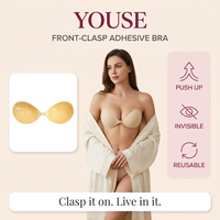 Soutien-gorge adhésif invisible en silicone pour femmes, couvre-tétons collants, idéal pour les robes et les tenues dos nu - Grande Vente