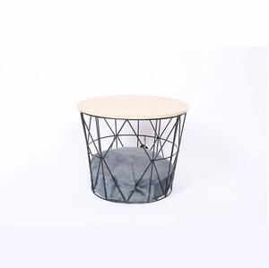 Table d'appoint ronde en métal décorative pour animaux de compagnie, grande <span class=keywords><strong>cage</strong></span> pour chien avec <span class=keywords><strong>lit</strong></span> pour animaux de compagnie - Product Image 6