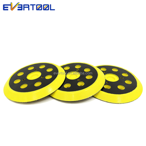 EVERTOOL Piatto di Supporto Semiflessibile da 5 Pollici con 8+2 Fori e Bordo in PU Morbido <span class=keywords><strong>per</strong></span> Lucidatrice Orbitale DA, <span class=keywords><strong>per</strong></span> Pannelli Auto Curvi - Product Image 2