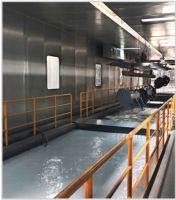 Ligne de trempage de peinture liquide d'électrophorèse d'usine d'e-coating pièces d'auto