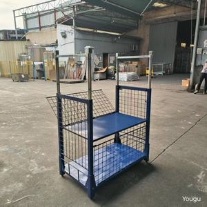 رفوف تخزين صناعية قابلة للطي والفصل مصنوعة من الفولاذ الشبكي، رفوف تكديس وتخزين مخصصة بسعة 1000 كجم - Product Image 3