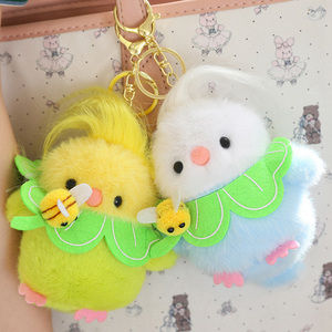 Little Fat <span class=keywords><strong>Choo</strong></span> Bird Juguete de peluche Oso de Pascua Mochila Colgante Malla de relleno de algodón PP para aliviar el estrés Muñeca decorativa - Product Image 4