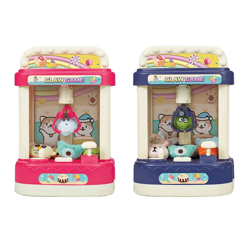 Arcade garra máquina caramelo grúa juego de juguete para niños con premios conjunto mini juguete recarga premios para cumpleaños