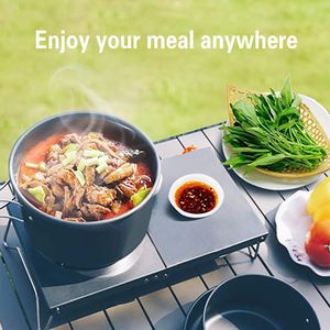 Camping en plein air carré pliant réchaud à <span class=keywords><strong>gaz</strong></span> léger trekking petit réchaud de table carré - Product Image 2