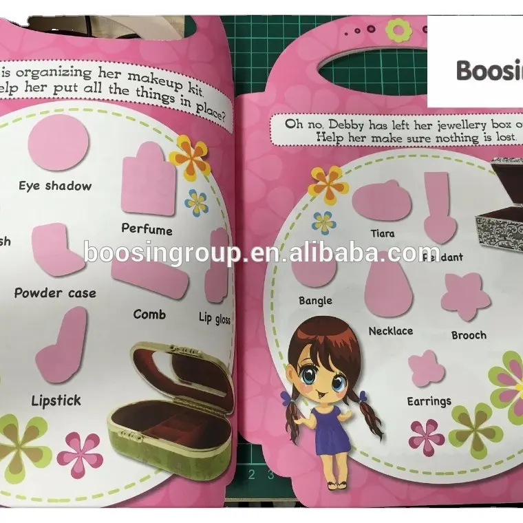 Sticker boek, siliconen sticker boek, promotionele sticker boek