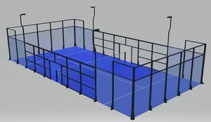 Services de construction de courts de tennis Padel personnalisés Finition galvanisée à chaud Gazon artificiel 12-18mm Qualité vérifiée Livraison rapide - Product Image 3