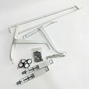 Mesa de Entrenamiento Moderna Plegable y Ajustable de Aleación de Aluminio Gris Oscuro con Patas de Acero para Hospital, Escuela y Aula - Product Image 4