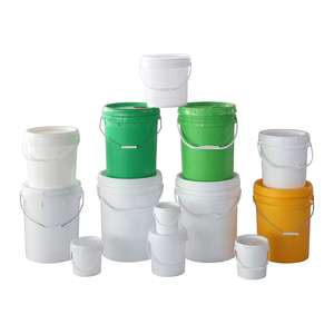 Seau de peinture en gros rond scellé en étain avec couvercle pour peinture à émulsion et stockage d'eau marque Zeda - Product Image 1