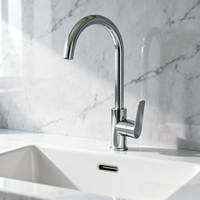 Estilo Minimalista Moderno con Funciones de Agua Fría y Caliente, Cuerpo Principal de Aleación de Zinc, Núcleo Cerámico, Apto para Cocina de Hotel o Apartamento