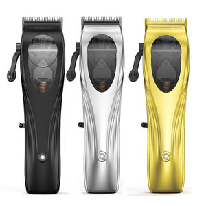 Tondeuse à cheveux sans fil rechargeable avec batterie au lithium 2600 mAh, 10000 tr/min, double lame, avec station de charge stable - Product Image 1