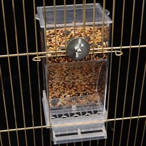 No Mess Oiseau Automatique Cage Mangeoire Distributeur Récipient De Nourriture Transparent Usine En Gros Nouveaux Bols En Carton PP En Plastique pour Oiseaux - Product Image 5