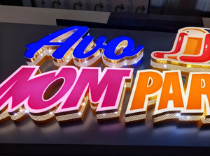 Özel yan delme harfler akrilik düğün işareti cep telefonu tamir için Led mesaj burcu mutlu doğum günü işareti büyük Led - Product Image 3