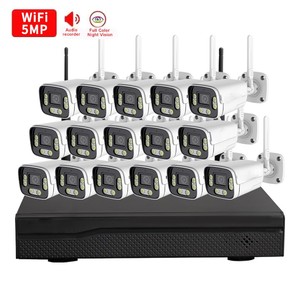 Système de caméra de sécurité domestique 16CH 5MP <span class=keywords><strong>wifi</strong></span> <span class=keywords><strong>Kit</strong></span> Nvr sans fil P2p <span class=keywords><strong>Surveillance</strong></span> <span class=keywords><strong>vidéo</strong></span> CCTV Caméra <span class=keywords><strong>Kit</strong></span> <span class=keywords><strong>Wifi</strong></span> couleur avec audio - Product Image 1