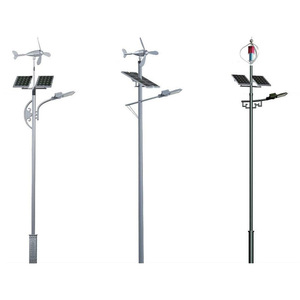 Farola Híbrida Eólica y Solar de 6 Metros, Iluminación para Carreteras Rurales, Batería de Litio - Product Image 1