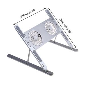 Soporte Ajustable para Portátil con Ventilación, 2 Ventiladores Silenciosos, Plegable y Delgado, para Tablet, Notebook y PC - Product Image 2
