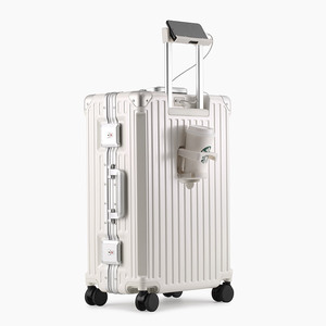 <span class=keywords><strong>Valigia</strong></span> Trolley Moderna in Alluminio con <span class=keywords><strong>Ruote</strong></span> Silenziose, Grande Capacità, Impermeabile, con Lucchetto a Combinazione per Studenti - Product Image 5