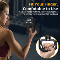 Medidor de Fuerza de Agarre Electrónico Recargable, Material ABS Ligero, Medidor de Fuerza de Dedos para Ejercicios de Fitness