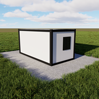 Villa Modulaire Préfabriquée Haut de Gamme 20 pieds, Portable, Luxe Moderne, Mini-Villa Démontable, Conteneur Plat, Hôtel, Appartement