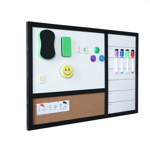 Suministros para estudiantes de oficina pizarra magnética marco de aluminio tablero de combinación tablero de corcho personalizado tablero de anuncios de corcho - Product Image 1