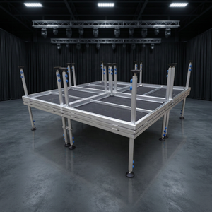Modular Aluminum Alloy Stage 1.22m x 1.22m Square Adjustable Legs Quick Installation Stage <b>Platform</b> - Product Image 1