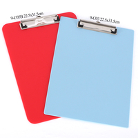 Porte-documents A4 en PP SUNSHING avec presse-papiers, bloc-notes, clip à mémo, support de documents en plastique, logo personnalisé, boîte de rangement de bureau