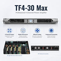 Amplificateur de puissance numérique de classe D 4 canaux 3000W SiC, amplificateur audio professionnel haute puissance pour enceintes PA et caissons de basses