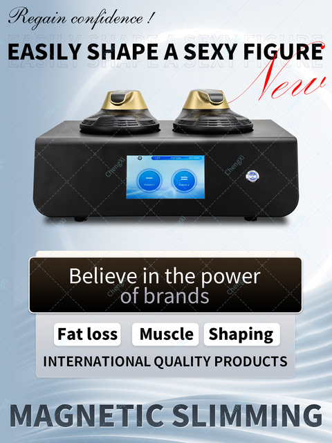 2026 Latest Small Magnetic Slimming Machine with 2 Black Gold Handles EMSone NEO Non-Invasive Salon & Home Use