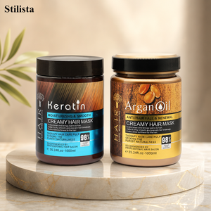 <span class=keywords><strong>Trattamento</strong></span> per <span class=keywords><strong>Capelli</strong></span> con Olio di Argan e <span class=keywords><strong>Cheratina</strong></span> 500ml/1000ml, Idratante e Lisciante con Collagene per <span class=keywords><strong>Capelli</strong></span> Secchi, Danneggiati, <span class=keywords><strong>Crespi</strong></span> e Ricci - Product Image 1