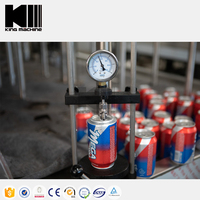 Machine de mise en conserve de bière Équipement Machine de remplissage de canettes en aluminium de soda de bière boissons gazeuses automatiques complètes