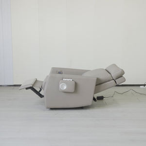 चीनी लिविंग रूम फर्नीचर pv चमड़े ग्रे बेल्ट टेलीस्कोपिक फुट पेडल रिमोट कंट्रोल समायोज्य बैकरेस्ट मल्टीफंक्शनल सोफा - Product Image 1