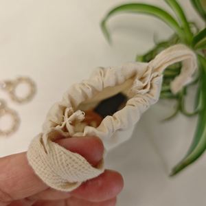 Bulk Order Custom <b>Drawstring</b> Tote Bags 100% Cotton Material OEM Printing for Brand Merchandise Watch <b>Bracelet</b> Earring Dust Bag - Product Image 5