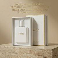 Flacon de parfum carré transparent de 100 ml, emballage de luxe, flacon pulvérisateur en verre vide, diffuseur à bâtonnets, sérigraphié