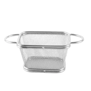 Mini French Fries Stainless Steel Square Fried Food Filter fryer basket