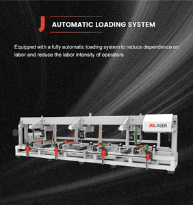 Traitement de découpe laser à grande vitesse des tuyaux en acier inoxydable Machine de découpe de tubes laser à fibre à <span class=keywords><strong>3</strong></span> mandrins - Product Image 3