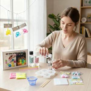 Kit de démarrage TIMESRUI en silicone liquide souple, moule patte de chat lumineux, jouet ASMR non toxique, Taba Squishy pour le travail du bois et la construction - Product Image 6