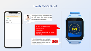 <span class=keywords><strong>Montre</strong></span> connectée GPS 4G pour enfants avec carte SIM, fonction SOS anti-perte, appels téléphoniques, étanche IP68 - Product Image 3