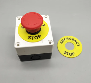 กล่องสวิตช์ปุ่มกดขนาด 16 มม./22 มม./30 มม. พร้อมวงแหวนเตือน ป้ายหยุดฉุกเฉิน - Product Image 5