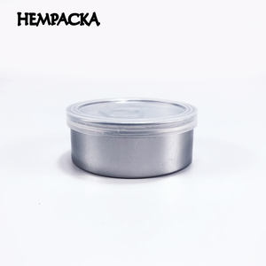 Latas de almacenamiento de impresión de pegatinas personalizadas HEMPACKA a granel con tapa de plástico - Product Image 2