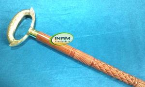 Bastón Plegable de Madera Vintage Hecho a Mano con Empuñadura Cuadrada de Latón de Diseño, Acabado de Primera Calidad |   Clásico para Movilidad Wal - Product Image 2