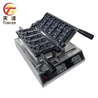 Machine à grignoter pour poisson chat XL personnalisée à cinq grilles 110V prise US/UK/EU gaufrier électrique commercial pour restaurant et magasin d'alimentation