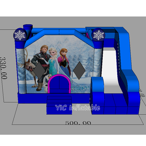 Château <span class=keywords><strong>gonflable</strong></span> combiné robuste Frozen Bounce House pour fêtes d'enfants et divertissement commercial - Product Image 3