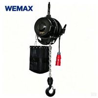 Palans électriques à chaîne en acier certifiés CE WEMAX 0,5-2 tonnes, télécommande, protection IP65, 220-480V, pour la construction de scènes de concert, ISO
