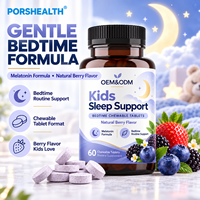 Comprimés à croquer naturels pour le sommeil des enfants, marque privée, relaxation douce avant le coucher et apaisement nocturne, usine de suppléments OEM