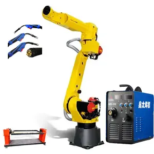 Welding Equipment Fanuc Robot M-20ID/25 Spot Welding With Robot Positioner And AOTI Welder For Stainless Steel Welding